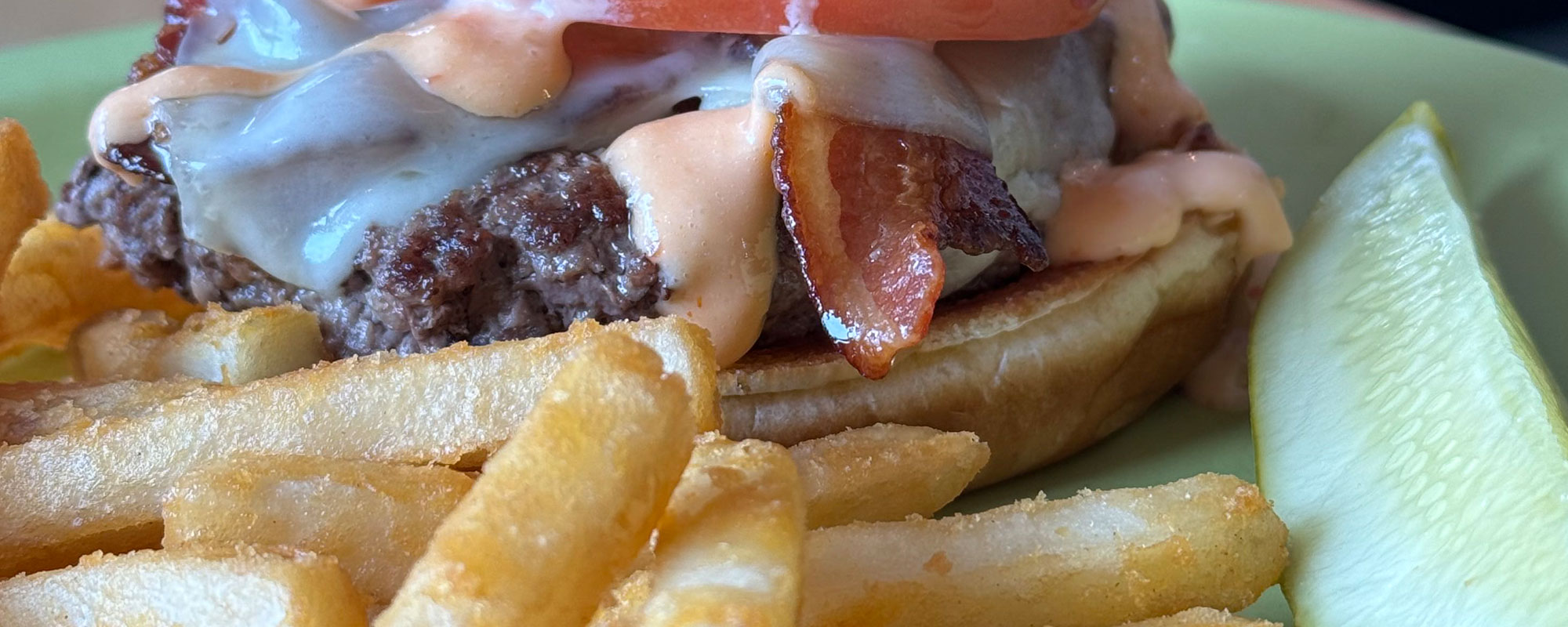 Burger Fries Pickle